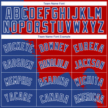 Load image into Gallery viewer, Custom Red Royal-White 3D Pattern Design Abstract Grunge Halftone Art Authentic Basketball Jersey