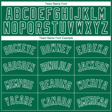 Charger l'image dans la galerie, Custom Kelly Green White Side Panel Abstract Lines Authentic City Edition Basketball Jersey