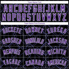Load image into Gallery viewer, Custom Black Purple-White Geometric Shapes Authentic City Edition Basketball Jersey