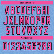 Load image into Gallery viewer, Custom Light Blue Pink-Black Flower Authentic City Edition Basketball Jersey
