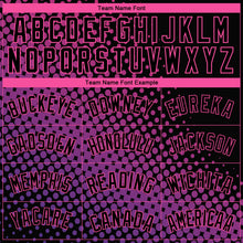 Charger l'image dans la galerie, Custom Black Pink-Purple Halftone Authentic City Edition Basketball Jersey
