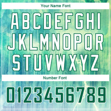 Charger l'image dans la galerie, Custom Pea Green Kelly Green-White Abstract Watercolor Monsoon Authentic City Edition Basketball Jersey