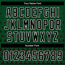 Charger l'image dans la galerie, Custom Green Black-White Triangle Shapes Authentic City Edition Basketball Jersey