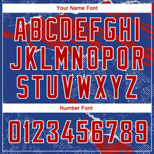 Charger l'image dans la galerie, Custom Royal Red-White 3D Pattern Design Torn Paper Style Authentic Basketball Jersey