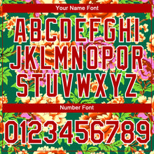 Load image into Gallery viewer, Custom Kelly Green Red-White 3D Pattern Design Northeast China Big Flower Authentic Baseball Jersey