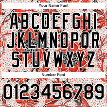 Load image into Gallery viewer, Custom Red Black-White 3D Pattern Design Northeast China Big Flower Authentic Baseball Jersey