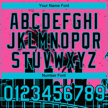 Загрузить изображение в средство просмотра галереи, Custom Pink Lakes Blue-Black 3D Pattern Design Miami Palm Trees City Edition Performance T-Shirt