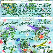 Load image into Gallery viewer, Custom White Kelly Green 3D Pattern Design Flowers Performance T-Shirt