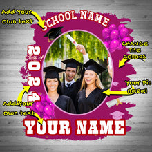 Load image into Gallery viewer, Custom White Red 3D Graduation Performance T-Shirt