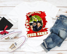 Laden Sie das Bild in den Galerie-Viewer, Custom White Old Gold 3D Graduation Performance T-Shirt