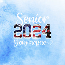 Load image into Gallery viewer, Custom Light Blue USA Flag-White 3D Graduation Performance T-Shirt