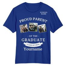 Charger l'image dans la galerie, Custom Royal White 3D Graduation Performance T-Shirt