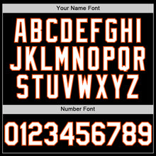 Загрузить изображение в средство просмотра галереи, Custom Black White-Orange Line Authentic Baseball Jersey
