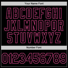 Load image into Gallery viewer, Custom Black Pink Line Authentic Baseball Jersey