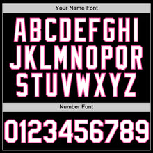 Charger l'image dans la galerie, Custom Black White-Pink Line Authentic Baseball Jersey