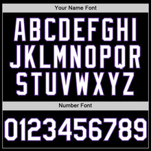 Загрузить изображение в средство просмотра галереи, Custom Black White-Purple Line Authentic Baseball Jersey