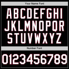 Загрузить изображение в средство просмотра галереи, Custom Black White-Crimson Line Authentic Baseball Jersey