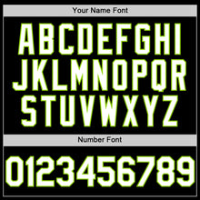 Загрузить изображение в средство просмотра галереи, Custom Black White-Neon Green Line Authentic Baseball Jersey