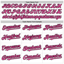 Charger l'image dans la galerie, Custom White Pink-Black Line Authentic Baseball Jersey