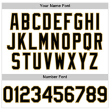 Charger l'image dans la galerie, Custom White Black-Old Gold Line Authentic Baseball Jersey