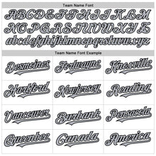 Charger l'image dans la galerie, Custom White Black-Gray Line Authentic Baseball Jersey