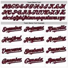 Charger l'image dans la galerie, Custom White Crimson-Black Line Authentic Baseball Jersey