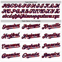 Charger l'image dans la galerie, Custom White Navy-Red Line Authentic Baseball Jersey
