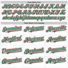 Charger l'image dans la galerie, Custom White Kelly Green-Red Line Authentic Baseball Jersey