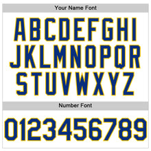 Charger l'image dans la galerie, Custom White Royal-Yellow Line Authentic Baseball Jersey