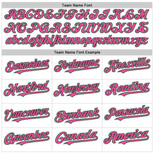 Charger l'image dans la galerie, Custom White Green-Pink Line Authentic Baseball Jersey