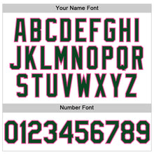 Charger l'image dans la galerie, Custom White Green-Pink Line Authentic Baseball Jersey