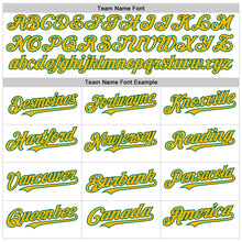 Charger l'image dans la galerie, Custom White Kelly Green-Gold Line Authentic Baseball Jersey