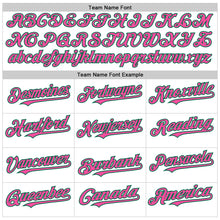Charger l'image dans la galerie, Custom White Kelly Green-Pink Line Authentic Baseball Jersey