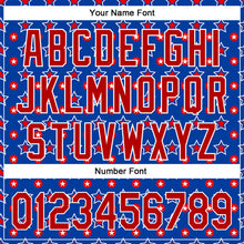 Load image into Gallery viewer, Custom Royal Red-White 3D American Flag Patriotic Authentic Baseball Jersey