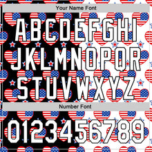 Загрузить изображение в средство просмотра галереи, Custom Black Royal-Red 3D American Flag Patriotic Authentic Baseball Jersey