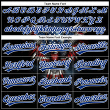 Charger l'image dans la galerie, Custom Black Red-Royal 3D American Flag Eagle Patriotic Authentic Baseball Jersey