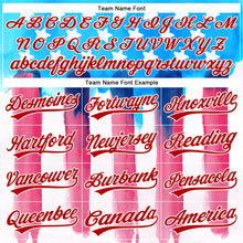 Загрузить изображение в средство просмотра галереи, Custom Electric Blue Red-White 3D American Flag Patriotic Authentic Baseball Jersey