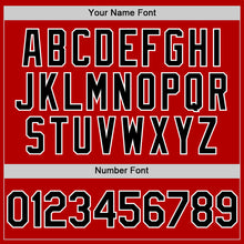 Charger l'image dans la galerie, Custom Red Black-White Line Authentic Baseball Jersey