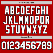 Laden Sie das Bild in den Galerie-Viewer, Custom Red Gray-Black Line Authentic Baseball Jersey