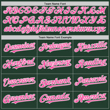 Load image into Gallery viewer, Custom Green Pink-White Line Authentic Baseball Jersey