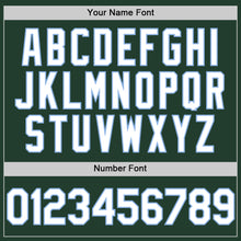 Charger l'image dans la galerie, Custom Green White-Light Blue Line Authentic Baseball Jersey