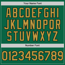 Загрузить изображение в средство просмотра галереи, Custom Kelly Green Old Gold-Black Line Authentic Baseball Jersey