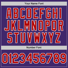 Load image into Gallery viewer, Custom Purple Red-White Line Authentic Baseball Jersey