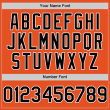 Load image into Gallery viewer, Custom Orange Black-White Line Authentic Baseball Jersey