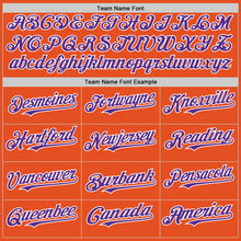 Load image into Gallery viewer, Custom Orange Purple-White Line Authentic Baseball Jersey