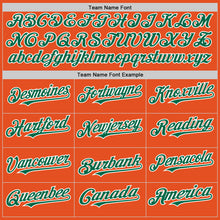 Load image into Gallery viewer, Custom Orange Kelly Green-White Line Authentic Baseball Jersey