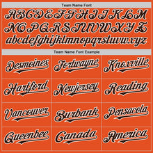 Load image into Gallery viewer, Custom Orange Brown-White Line Authentic Baseball Jersey