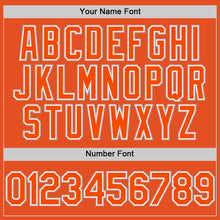 Load image into Gallery viewer, Custom Orange White-Gray Line Authentic Baseball Jersey