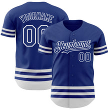 Charger l'image dans la galerie, Custom Royal White Line Authentic Baseball Jersey