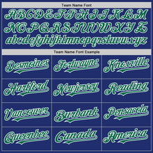 Load image into Gallery viewer, Custom Royal Kelly Green-White Line Authentic Baseball Jersey